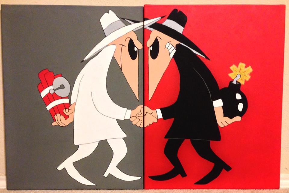 Spy VS Spy Double Canvas