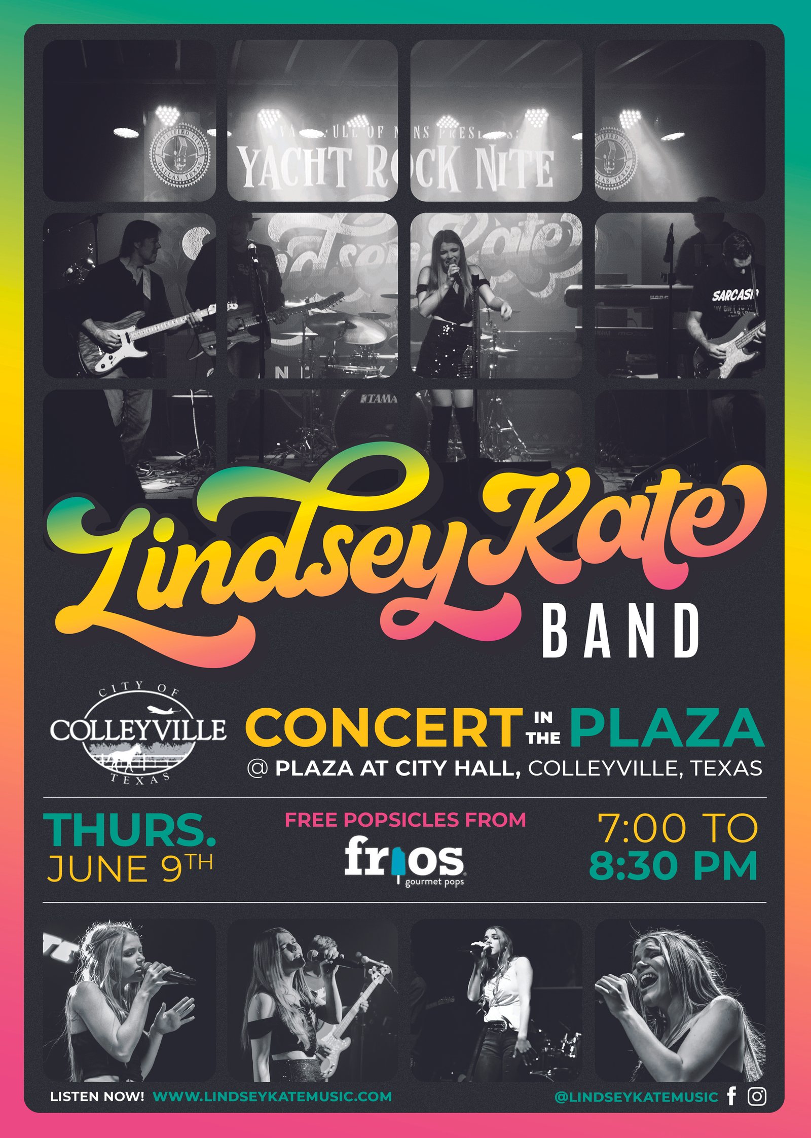 Lindsey Kate Band concert promotional flyer