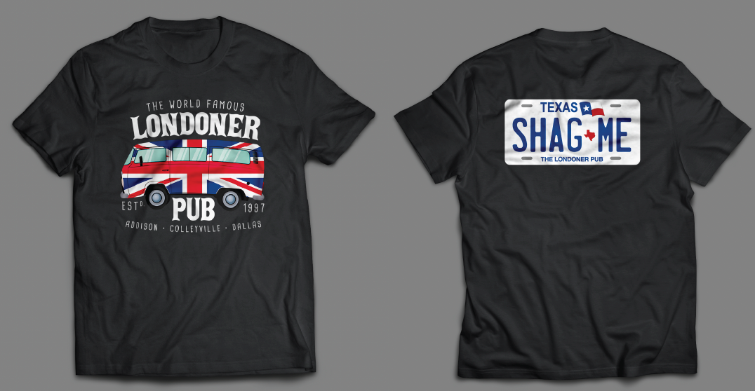 The Londoner Pub VW Bus t-shirt