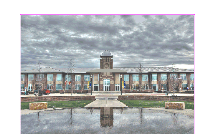 Keller Town Hall vector creation animation