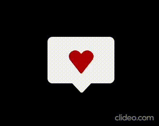 Like bubble microinteraction animation