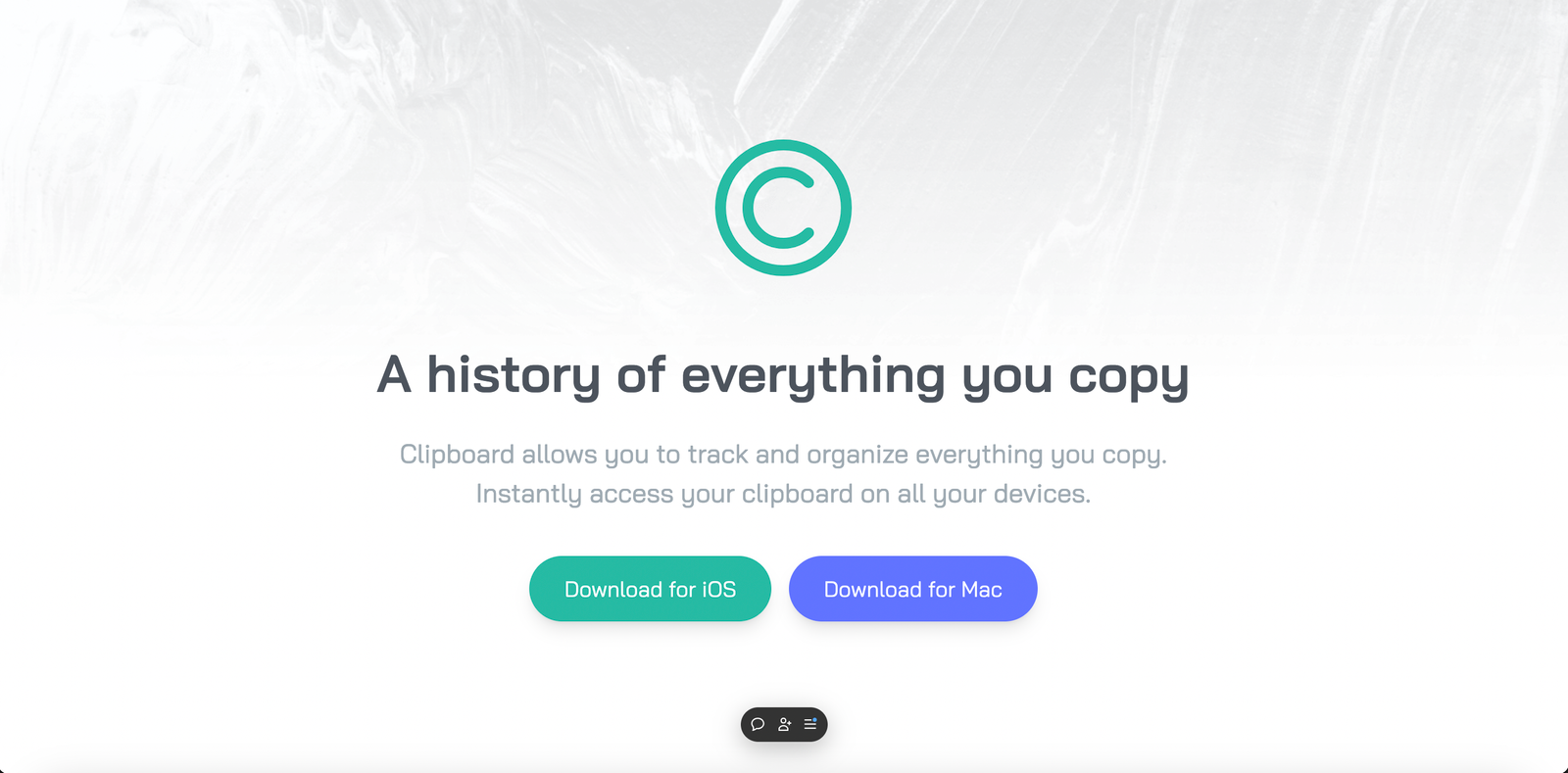 Clipboard App Landing Page coursework project