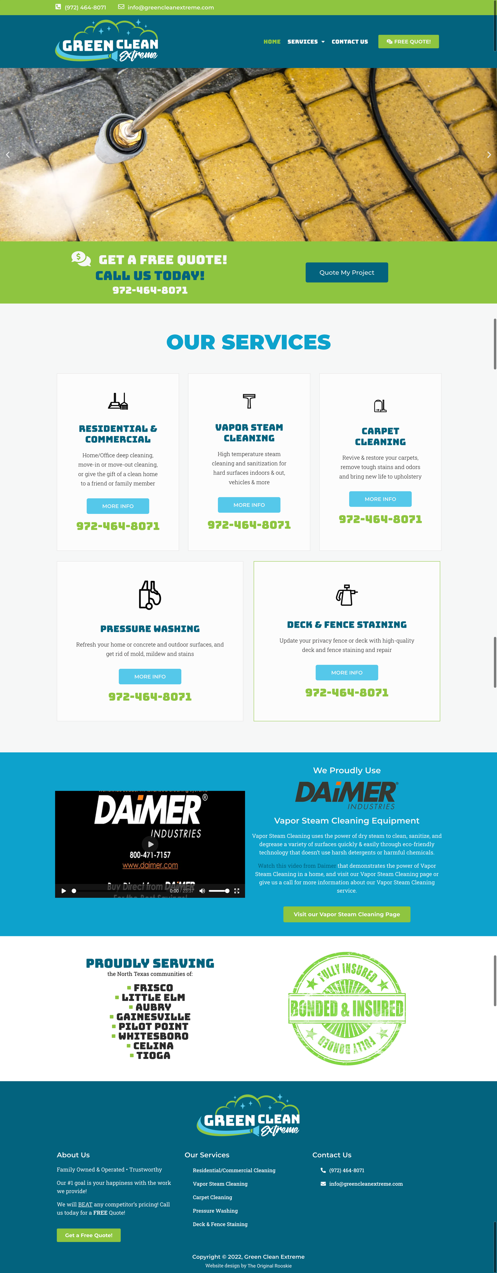 Green Clean Extreme website