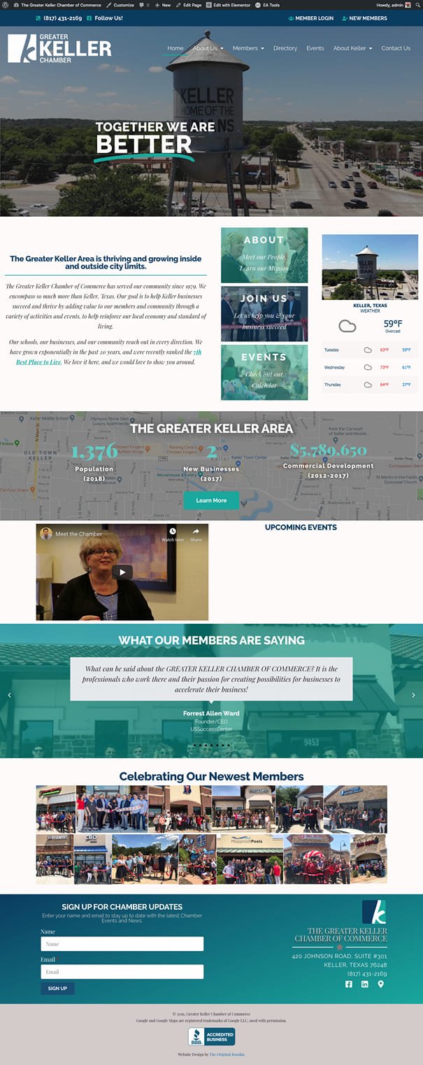 Greater Keller Chamber of Commerce Website